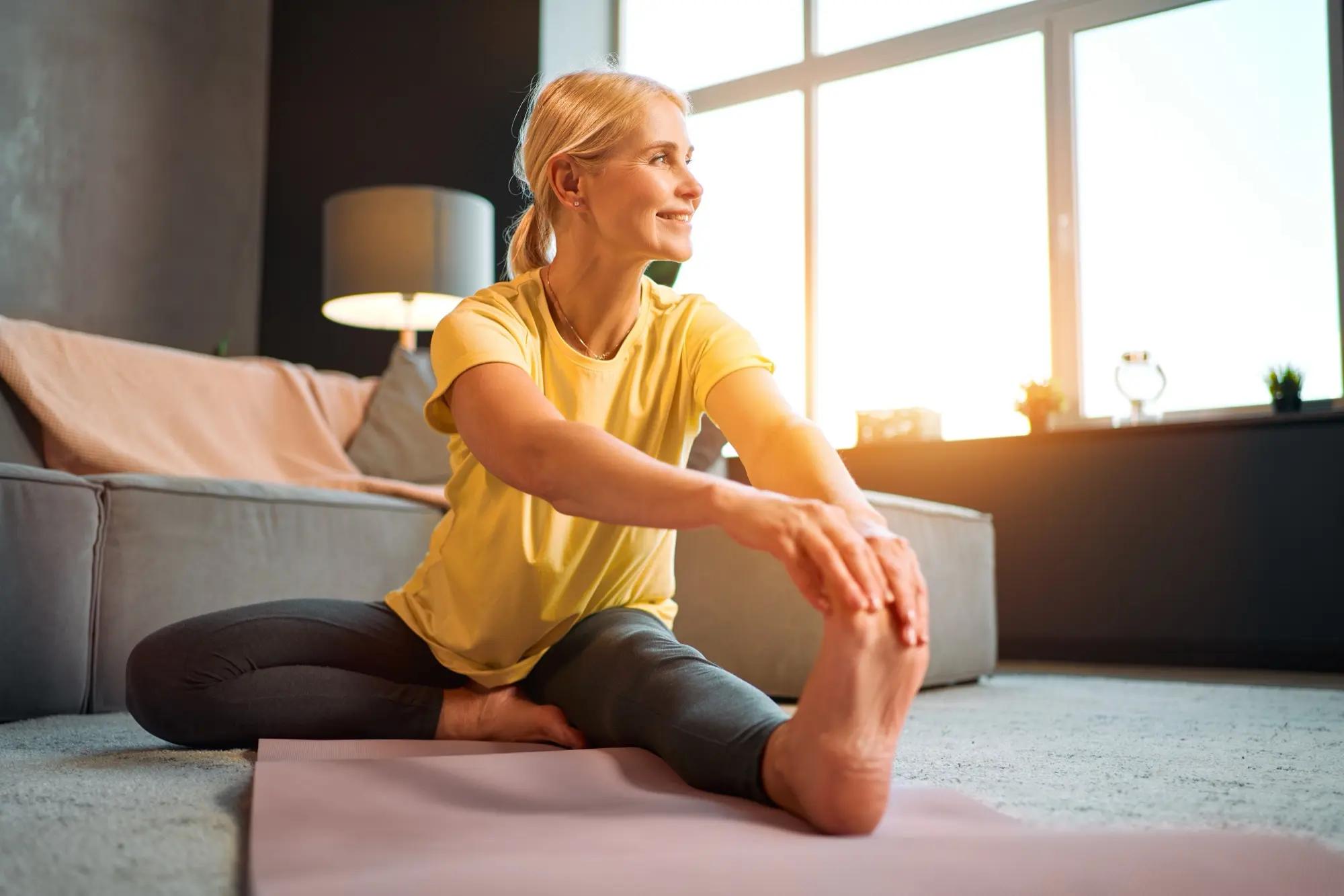 Woman doing yoga